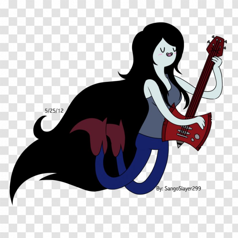 Marceline The Vampire Queen Ice King Princess Bubblegum Finn Human - String Instrument Transparent PNG