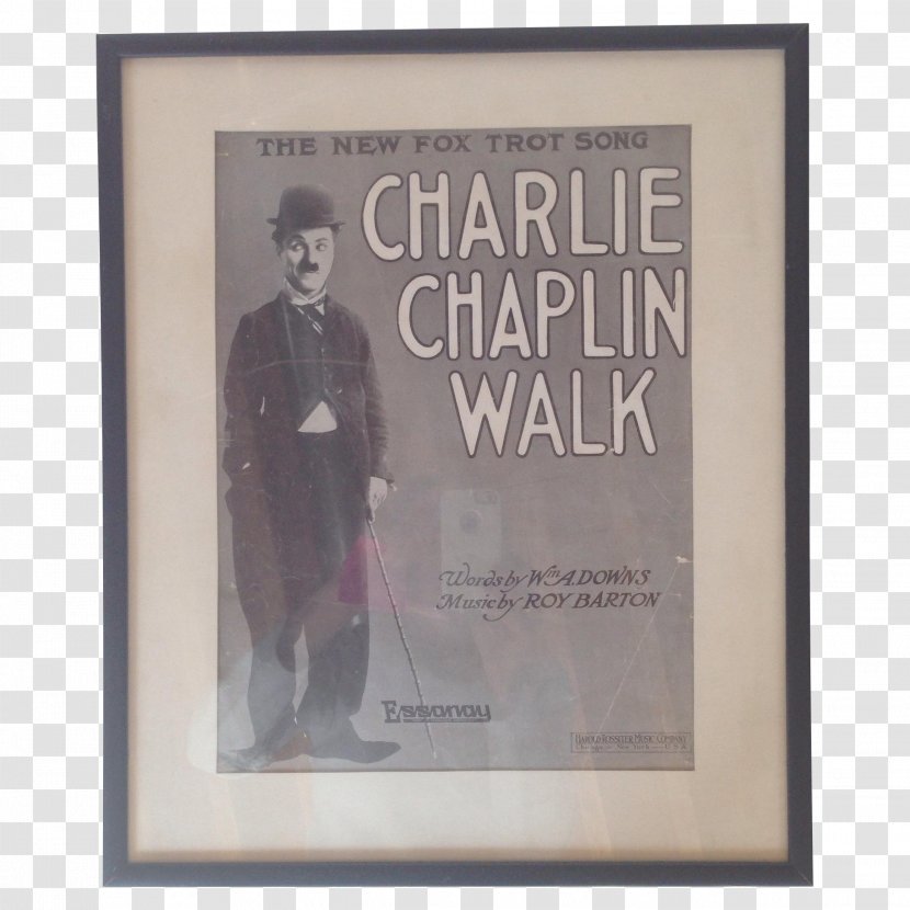 Foxtrot Poster Walking Charlie Chaplin - Stencil Art Transparent PNG