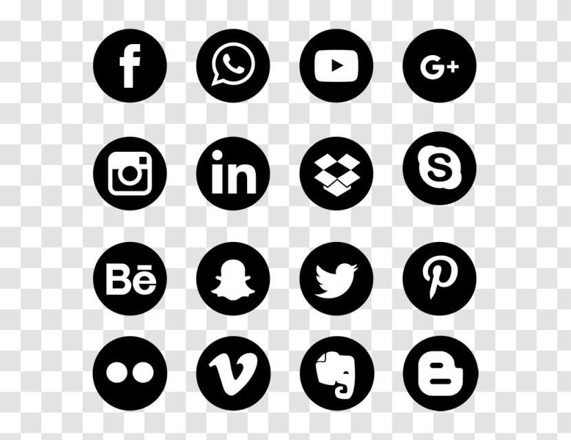 Social Media Marketing Communication - Black And White Transparent PNG