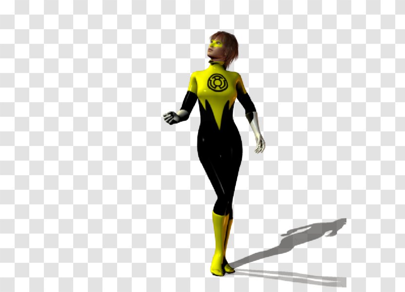 Dry Suit Wetsuit Sportswear Costume Sleeve - Yellow Lantern Transparent PNG
