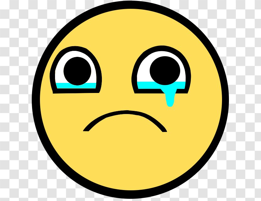 Sadness YouTube Smiley Crying Clip Art - Face - Sad Transparent PNG