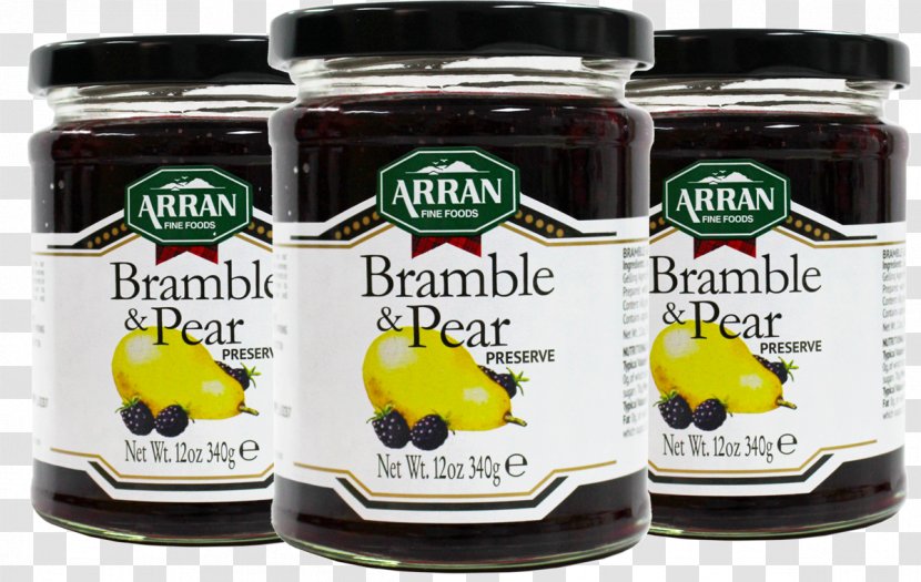 Arran Fine Foods Jam Pear Fruit Garden Rhubarb - Condiment Transparent PNG