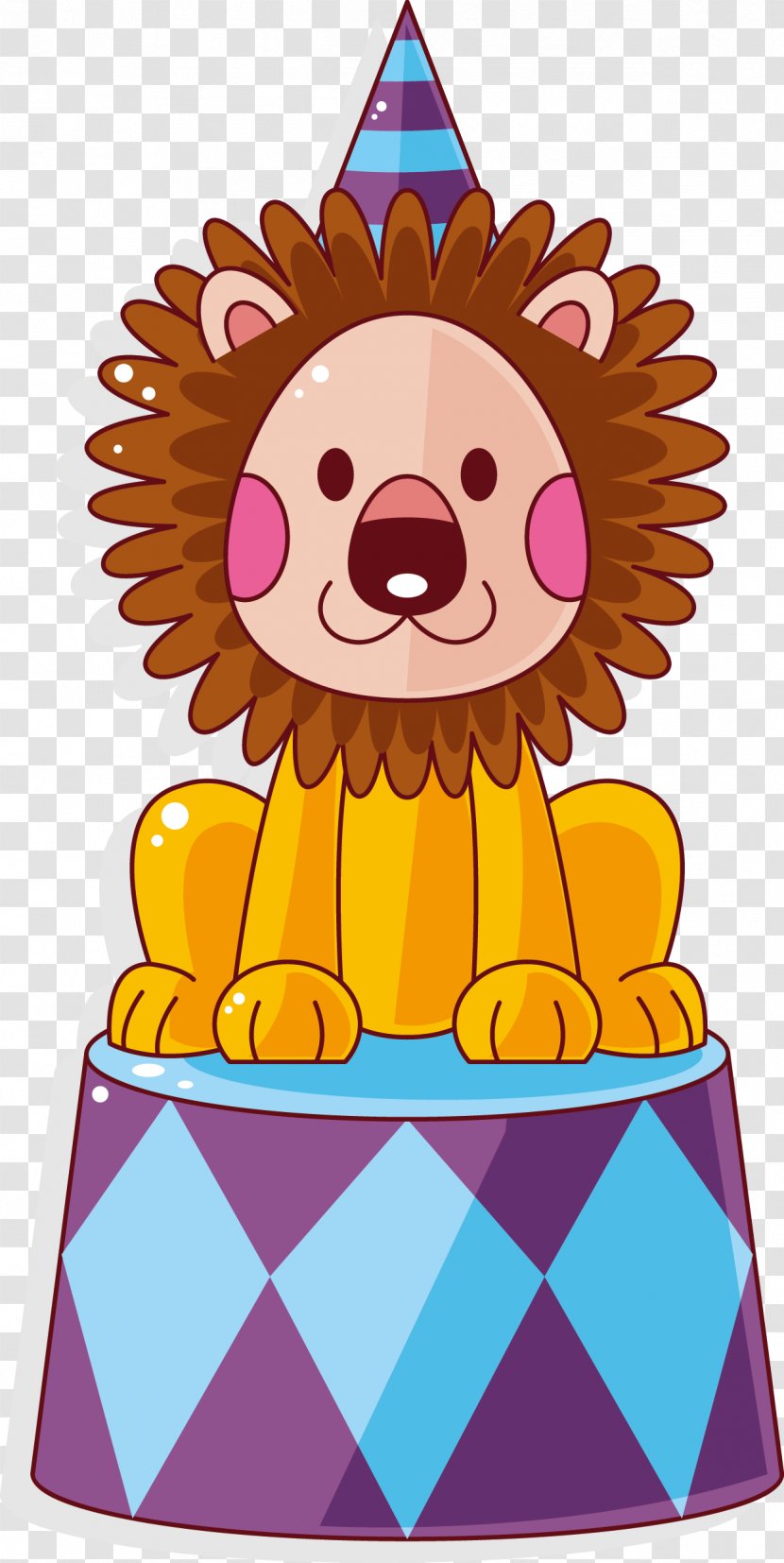 Hair Tie Comb Ring Afro-textured - Circus Lion Vector Transparent PNG