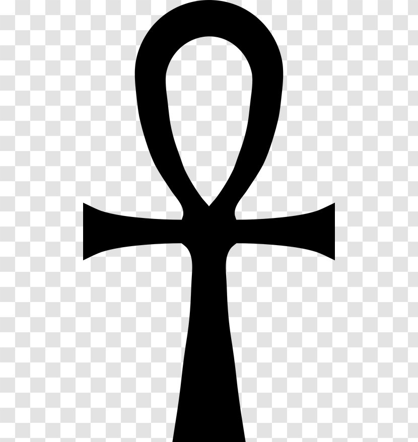 Ankh Symbol Egyptian Clip Art - Black And White - Gods Transparent PNG