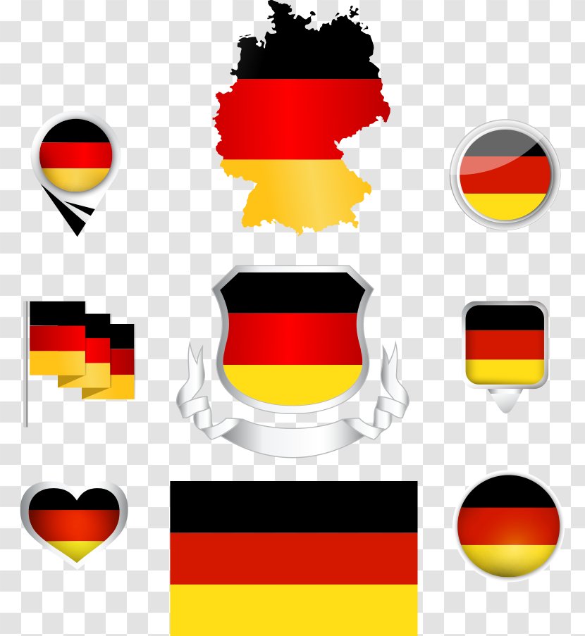 Flag Of Germany National Colours - German - Vector Spain Transparent PNG
