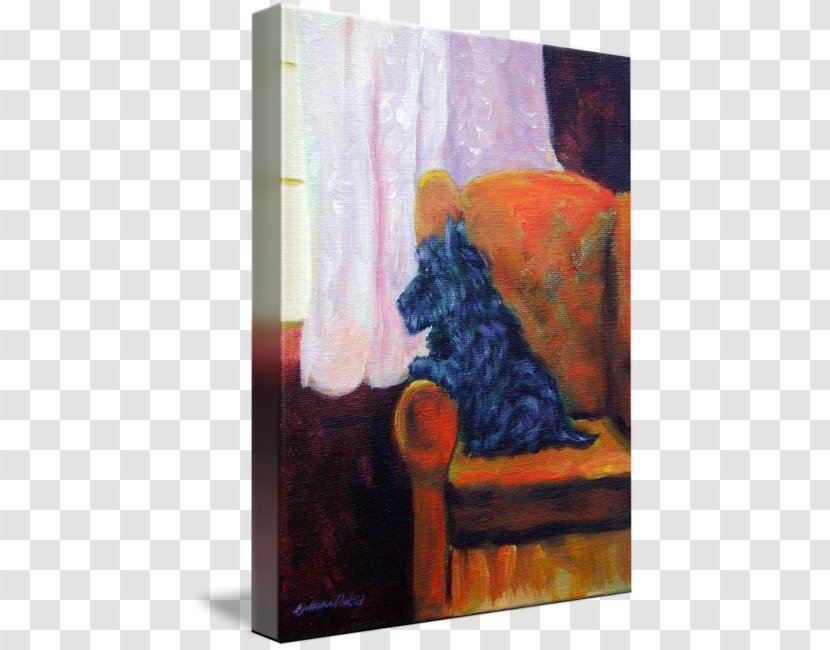 Dog Acrylic Paint Modern Art Still Life Picture Frames - Artwork - Scottish Terrier Transparent PNG