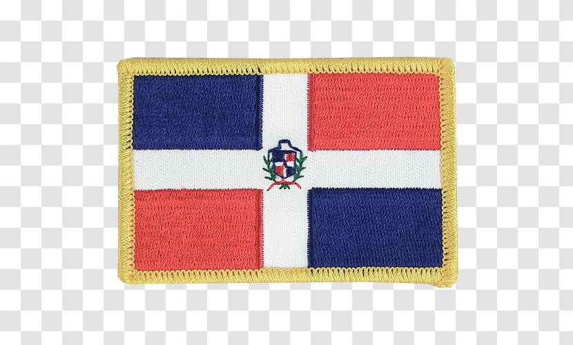 Flag Of The Dominican Republic Fahne Patch - Halfmast Transparent PNG