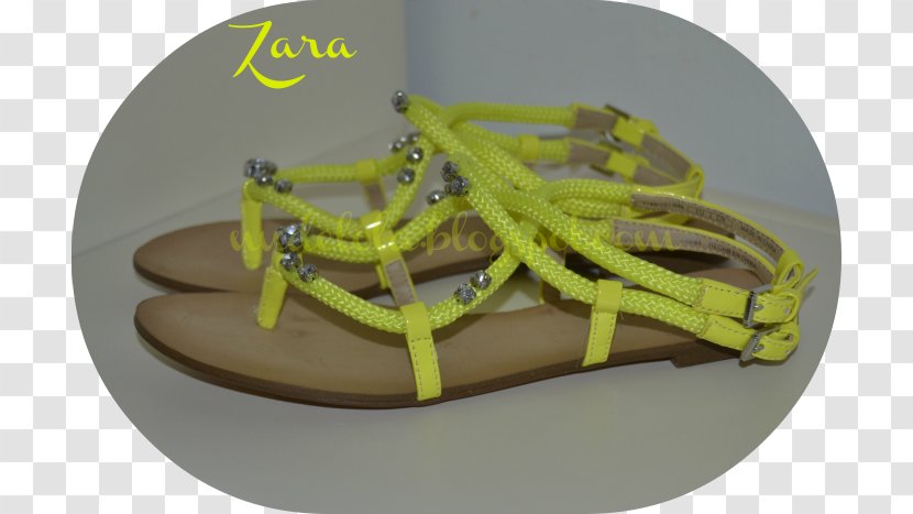 Sandal Shoe - Yellow - Fluor Transparent PNG