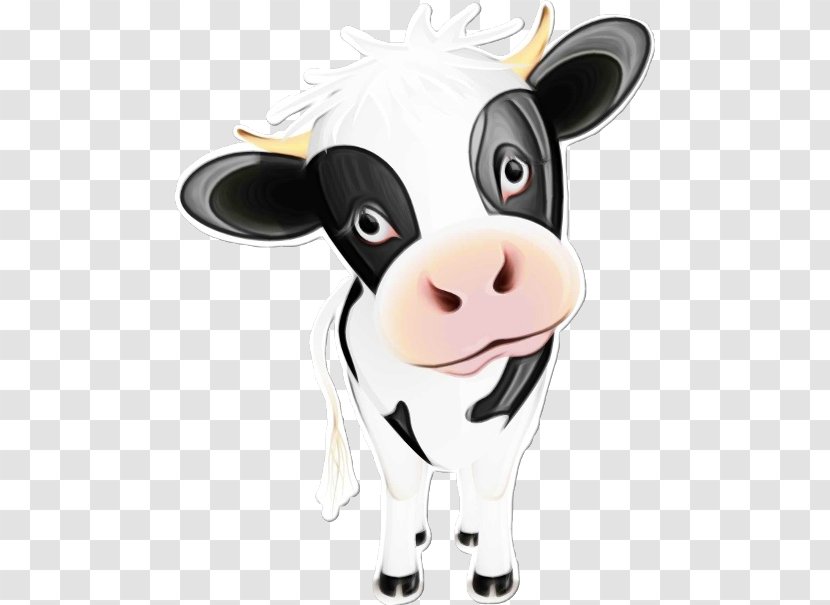 Cartoon Nose Bovine Dairy Cow Snout - Wet Ink - Animation Animated Transparent PNG