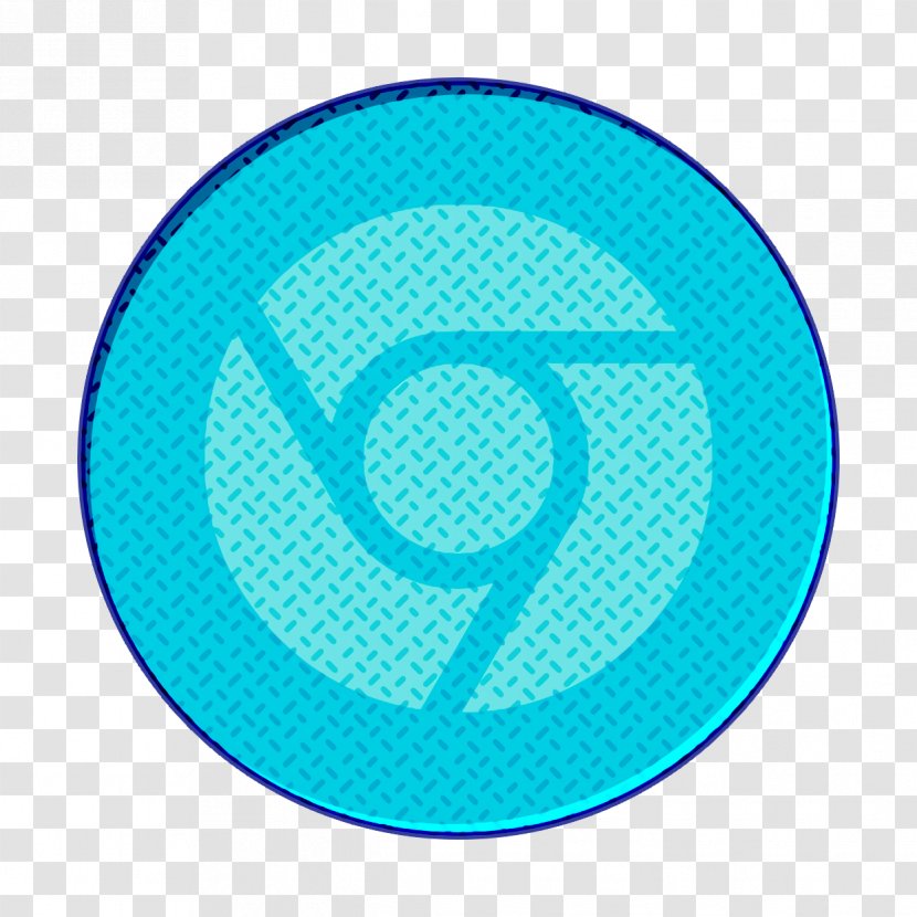 Chrome Icon - Symbol - Electric Blue Transparent PNG
