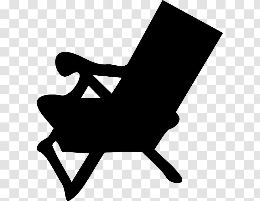 Deckchair Table Clip Art - Monochrome Photography - Sunbed Transparent PNG