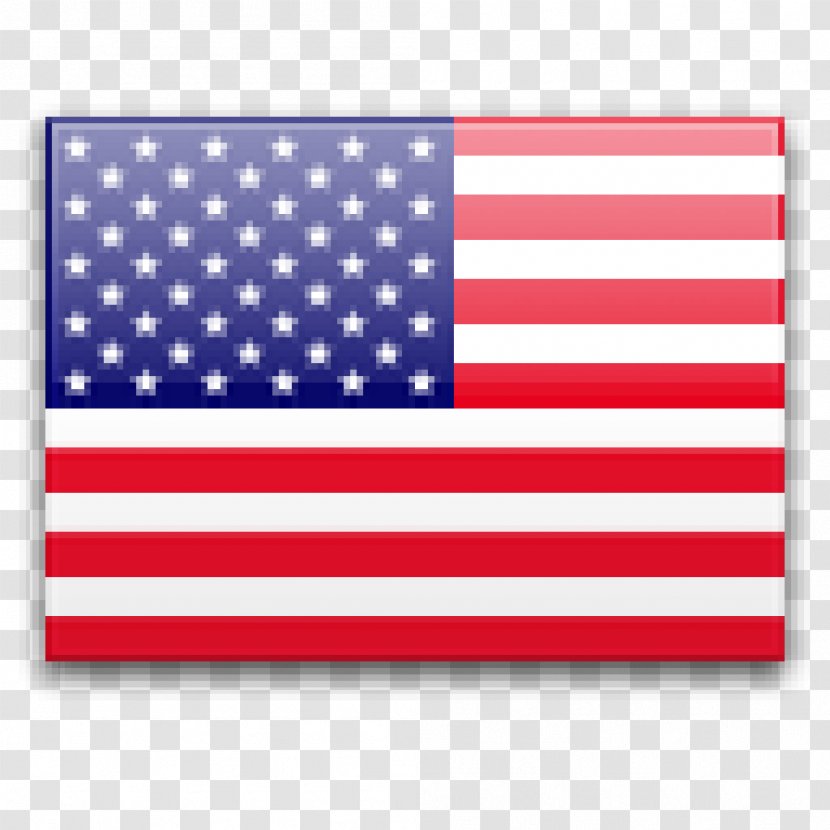 Flag Of The United States Decal Bumper Sticker - Red - Usa Transparent PNG