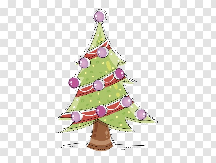 Christmas Tree Ornament Decoration - Gift - Cartoon Green Transparent PNG