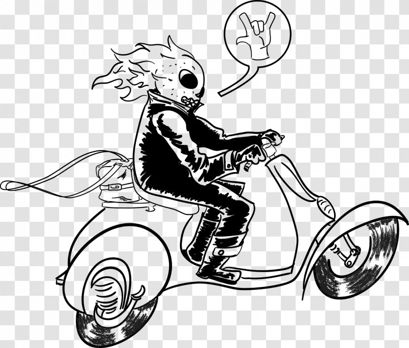Drawing Line Art - Ghost Rider Transparent PNG