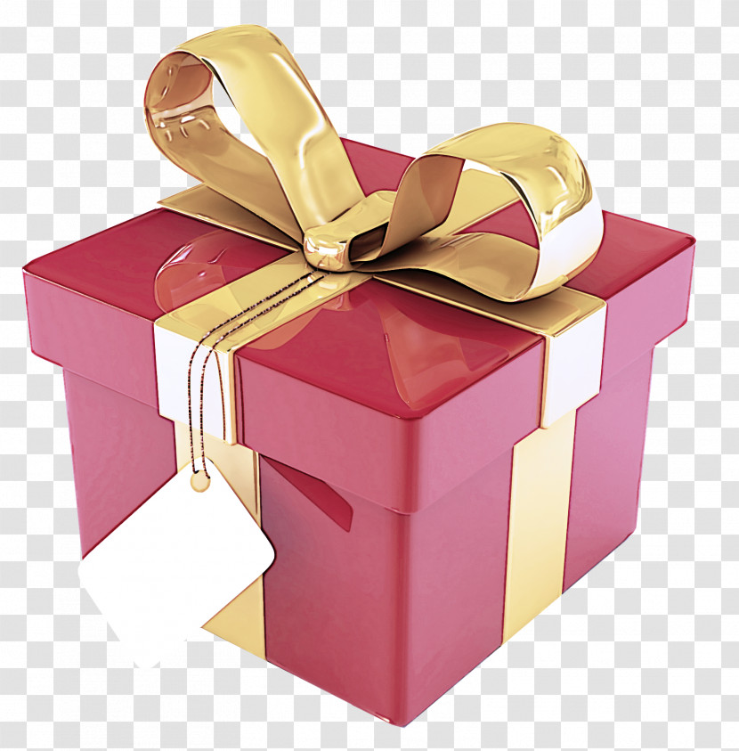 Ribbon Present Pink Gift Wrapping Box Transparent PNG