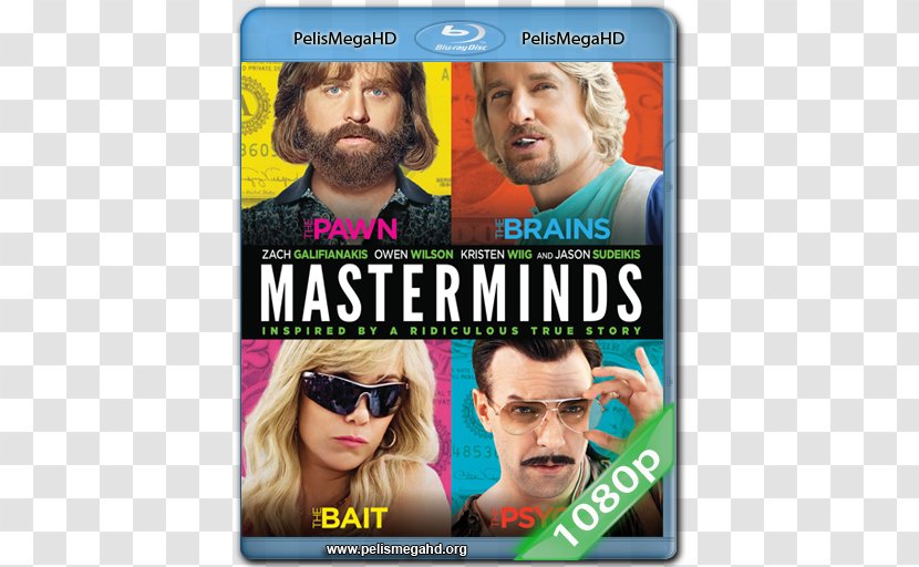 Owen Wilson Zach Galifianakis Jared Hess Masterminds Blu-ray Disc - Dvd Transparent PNG