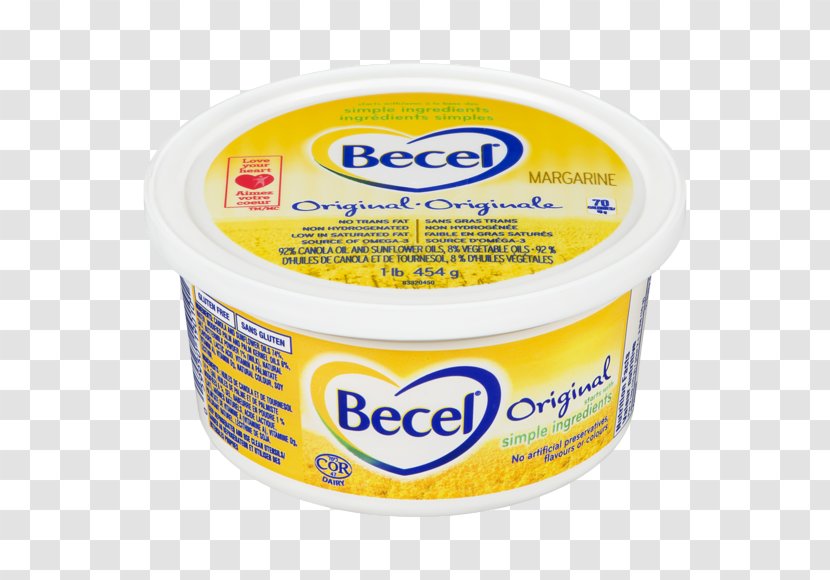 Cream Milk Margarine Becel Flavor - Ingredient Transparent PNG