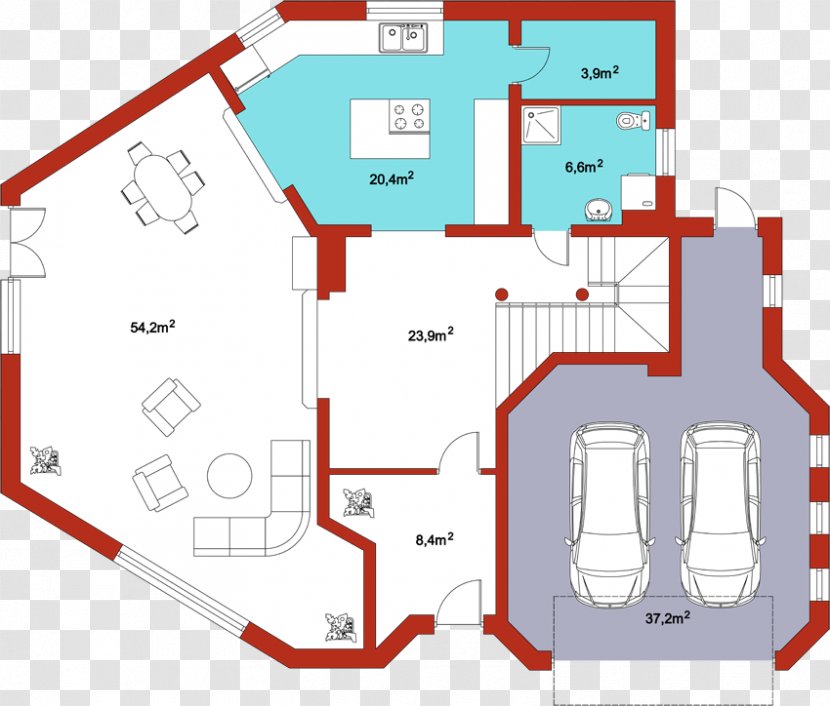 Floor Plan House Oak Garage Drawing Room Transparent PNG