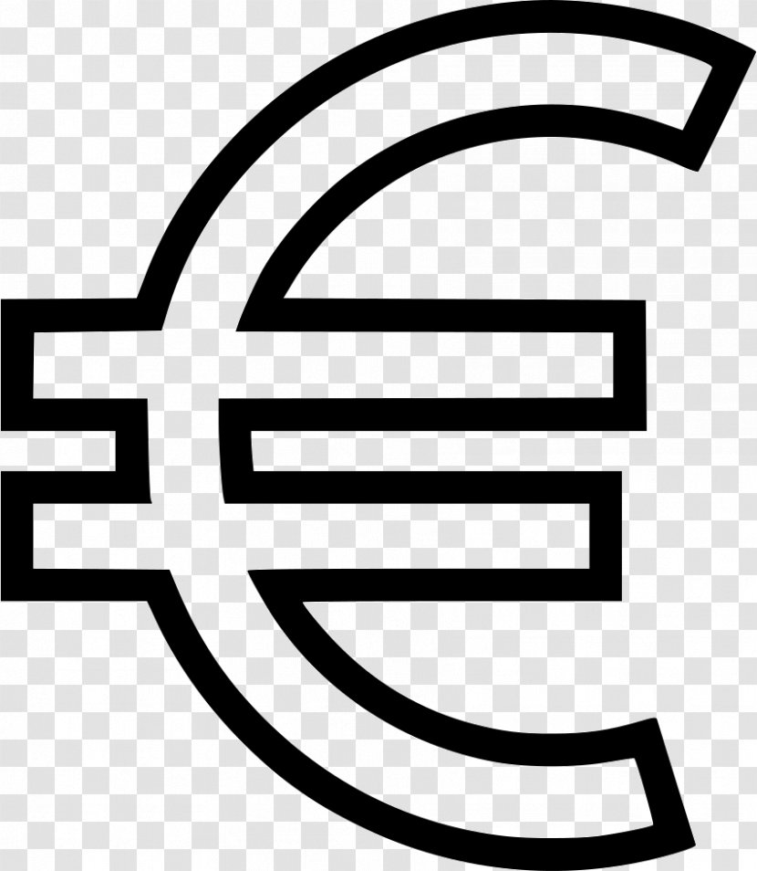 Euro Sign Currency Symbol - Coloring Book Transparent PNG