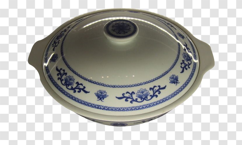 Ceramic Blue Sky With A White Sun Lid Porcelain And Pottery - Dishware - Emblem Jar Porridge Transparent PNG