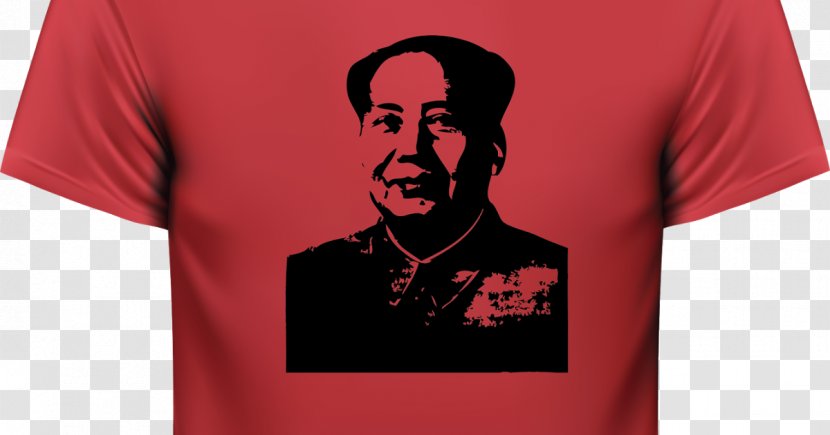 T-shirt Andy Warhol Facial Hair Logo Sleeve - Active Shirt - Chairman Mao Transparent PNG