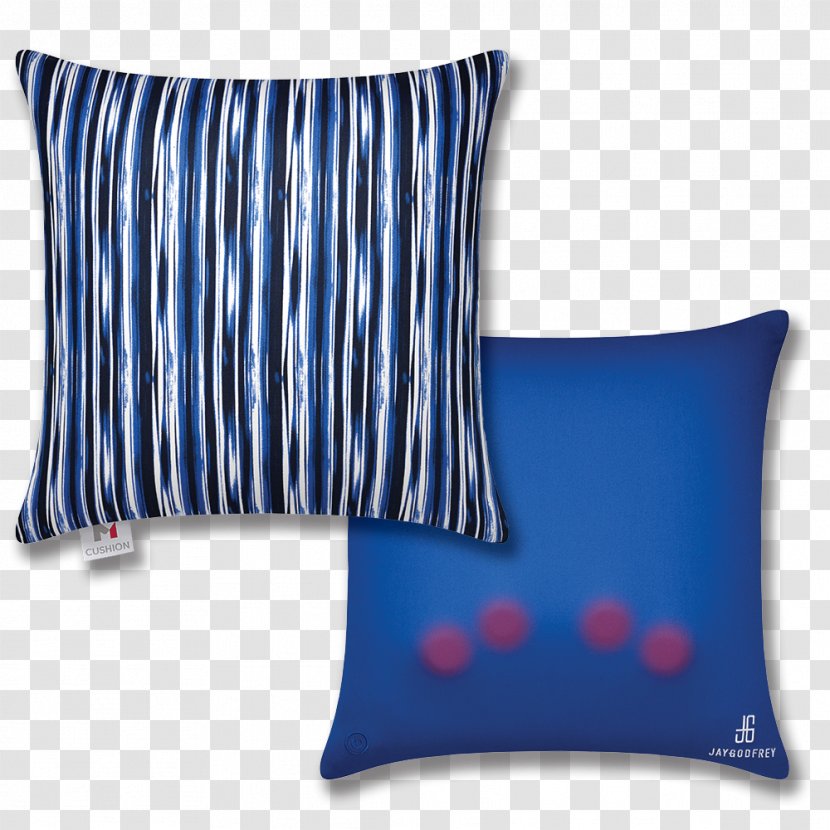 Throw Pillows Cushion Massage Memory Foam - Cobalt Blue - Front And Back Covers Transparent PNG