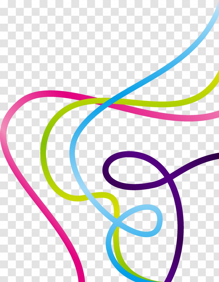 Line Curve - Colorful Lines Transparent PNG