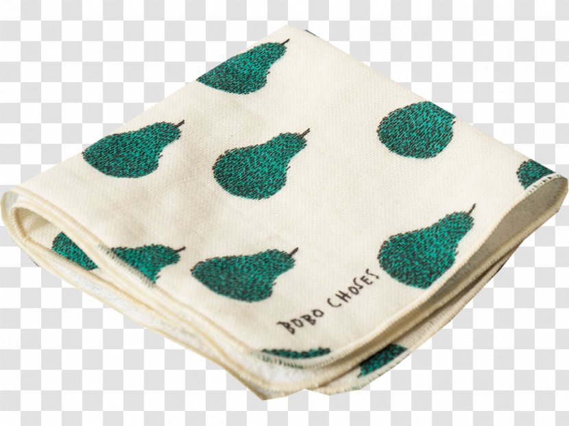 Towel Bobo Choses S L Tenugui Hand Child - Apple - Pear Watercolor Transparent PNG