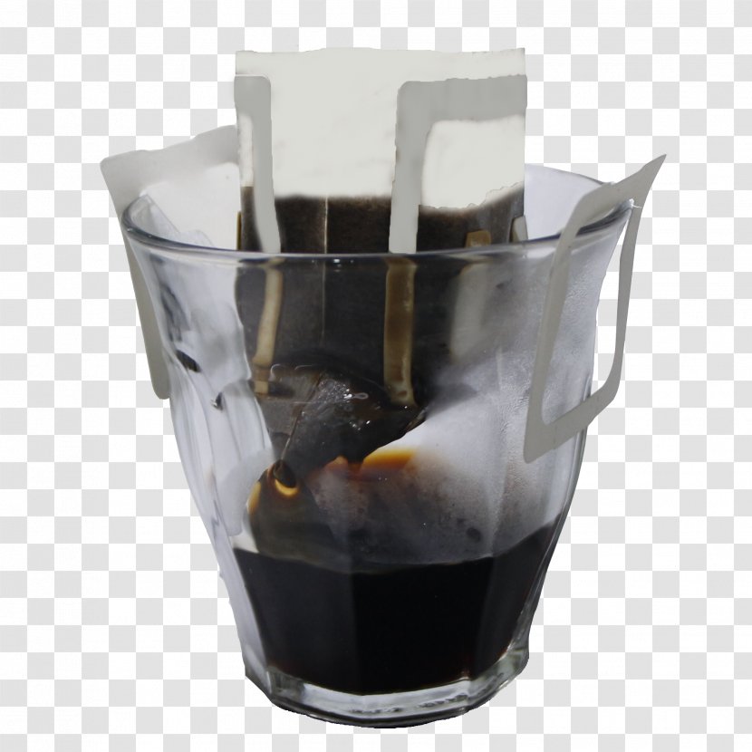 Brewed Coffee Bag Cafe Glass - Packaging And Labeling - Drip Transparent PNG