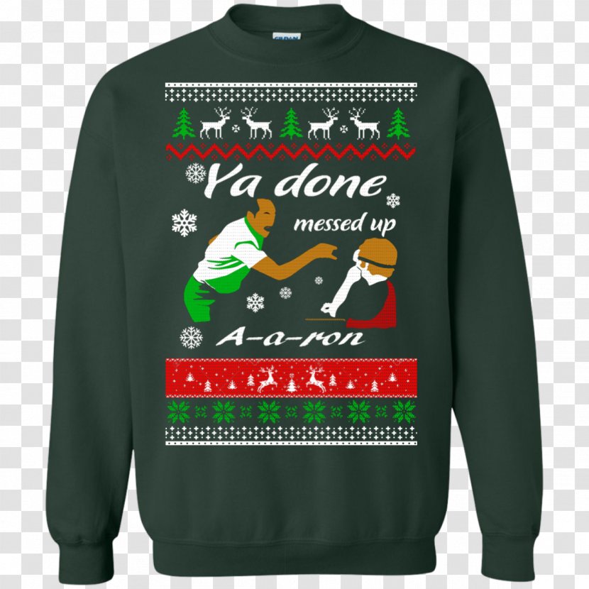 T-shirt Hoodie Sweater Aran Jumper Christmas - Aline Transparent PNG