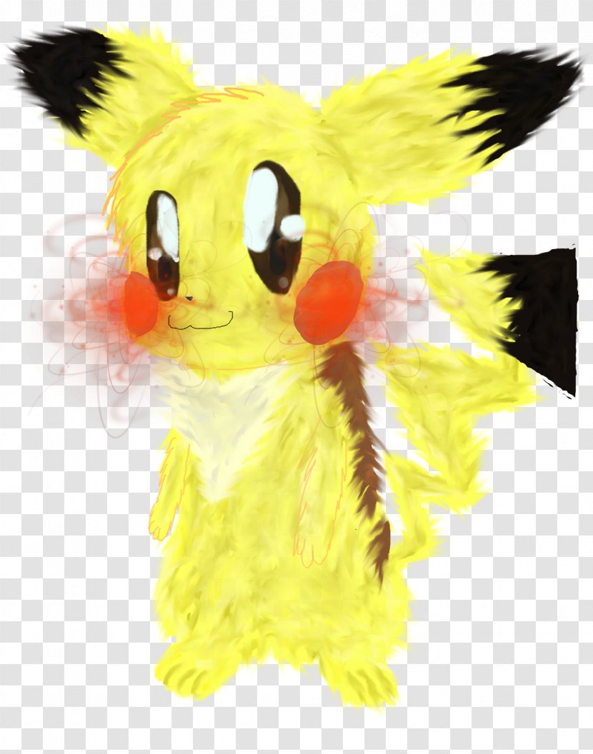 Pikachu Drawing Eevee Cartoon Yellow - Silhouette Transparent PNG