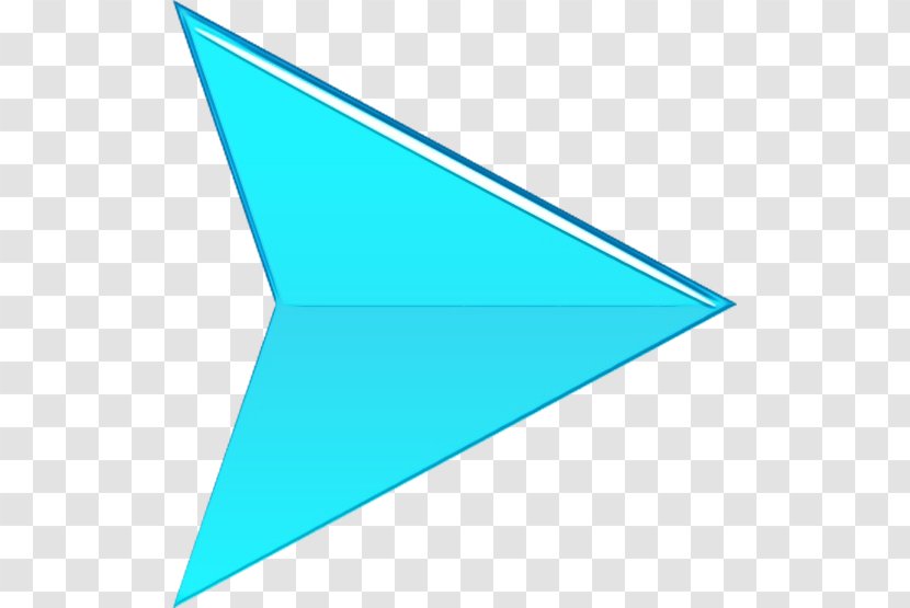 Aqua Turquoise Blue Line Azure - Triangle - Cone Transparent PNG