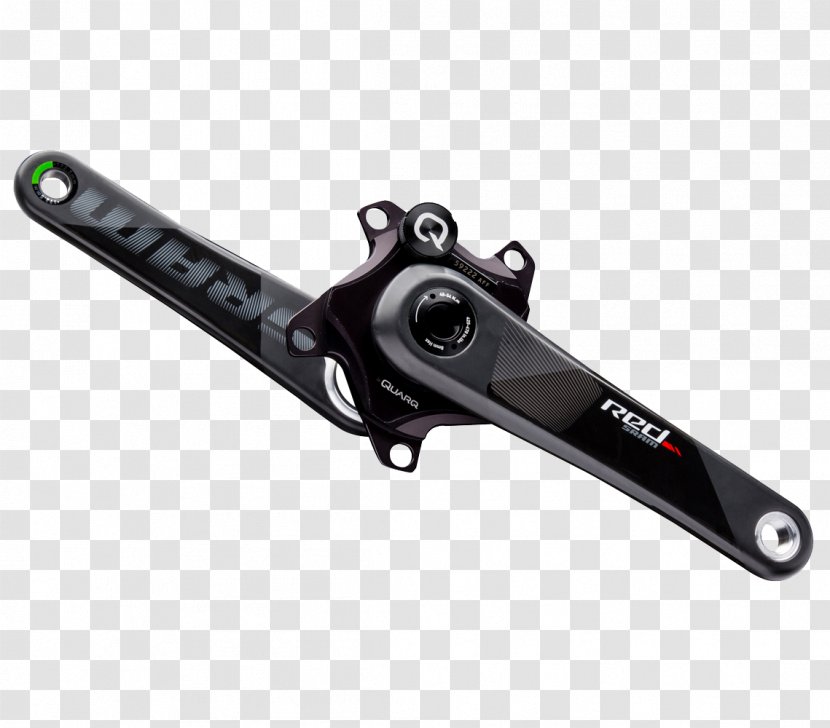 Bicycle Cranks SRAM Corporation Cycling Power Meter Quarq Red DZero Compact GXP Powermeter Crank - Drivetrain Part - X Hero Transparent PNG