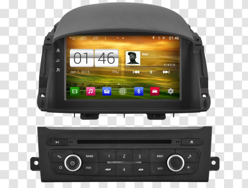 Renault Koleos Dacia Duster GPS Navigation Systems Car - Dvd Player Transparent PNG