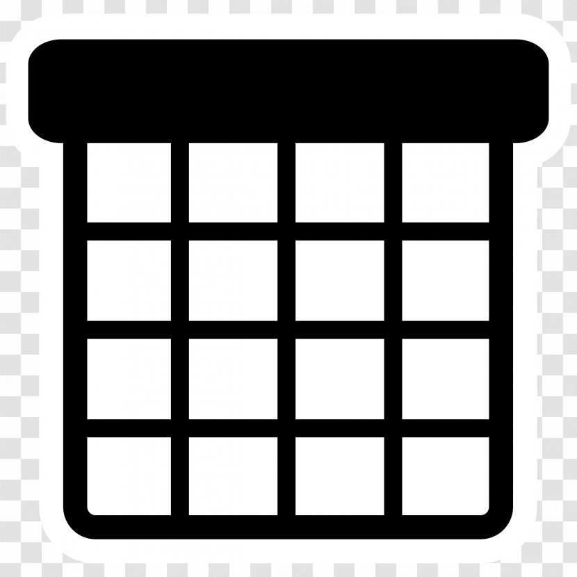 calendar clip art black and white