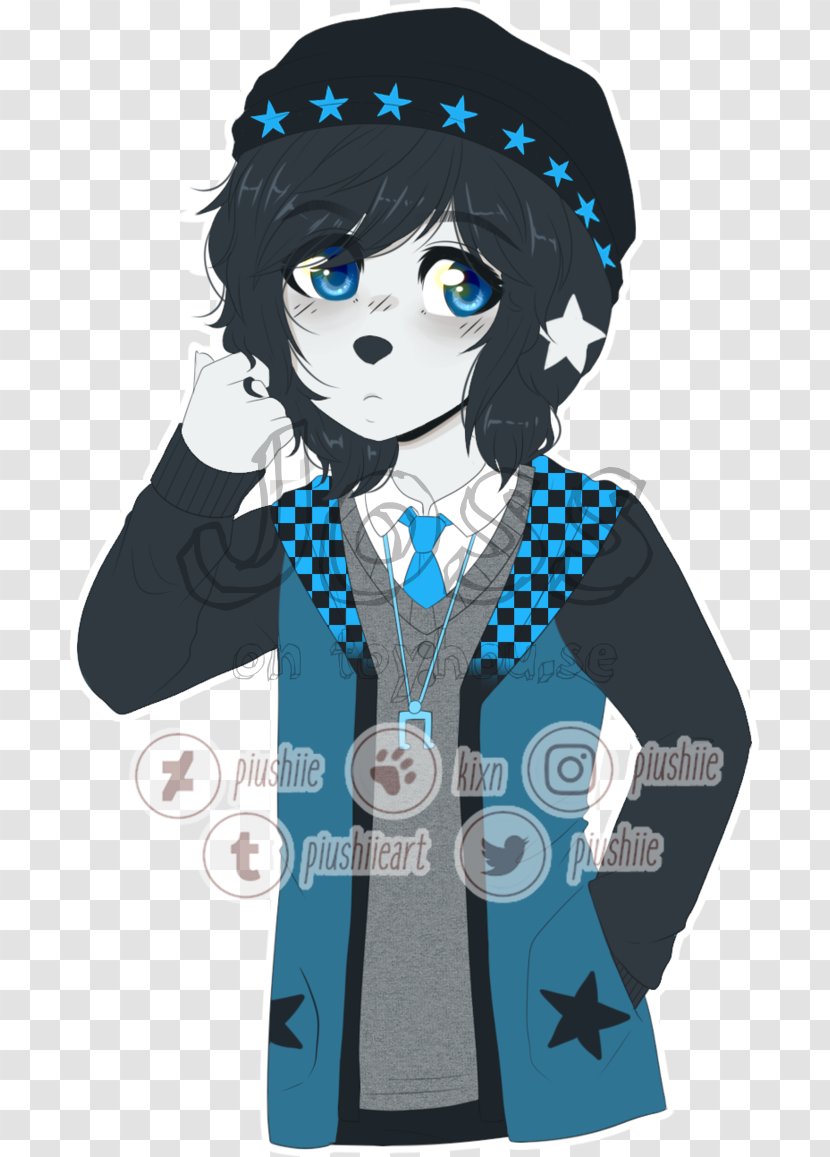 Black Hair Character Fiction Clip Art - Heart - Uzb Transparent PNG