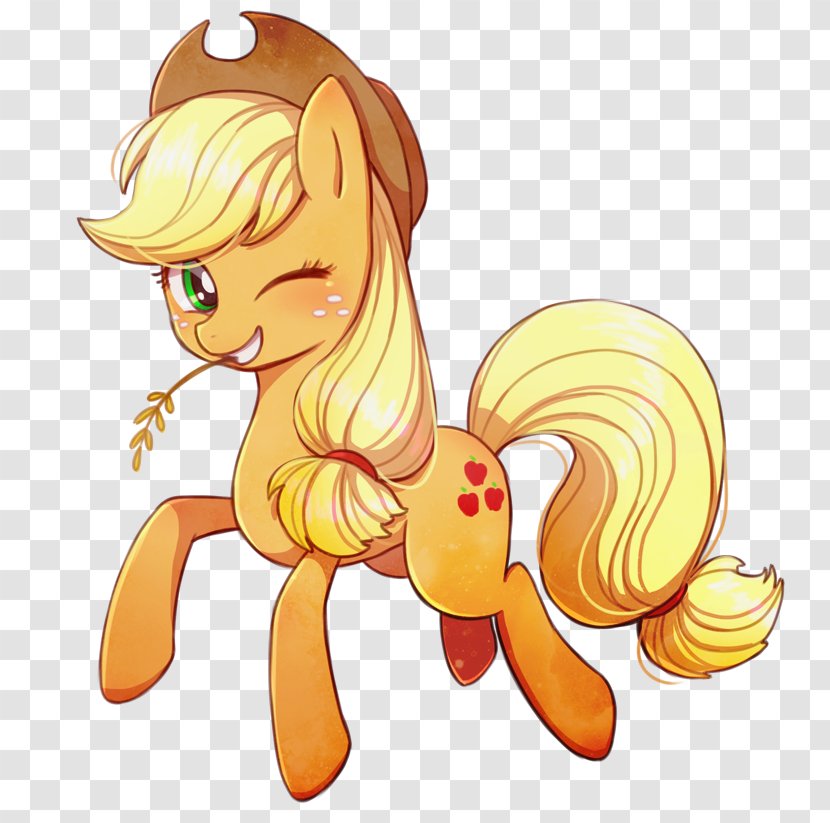 Applejack Pony Rarity Rainbow Dash - Heart - Apple Transparent PNG