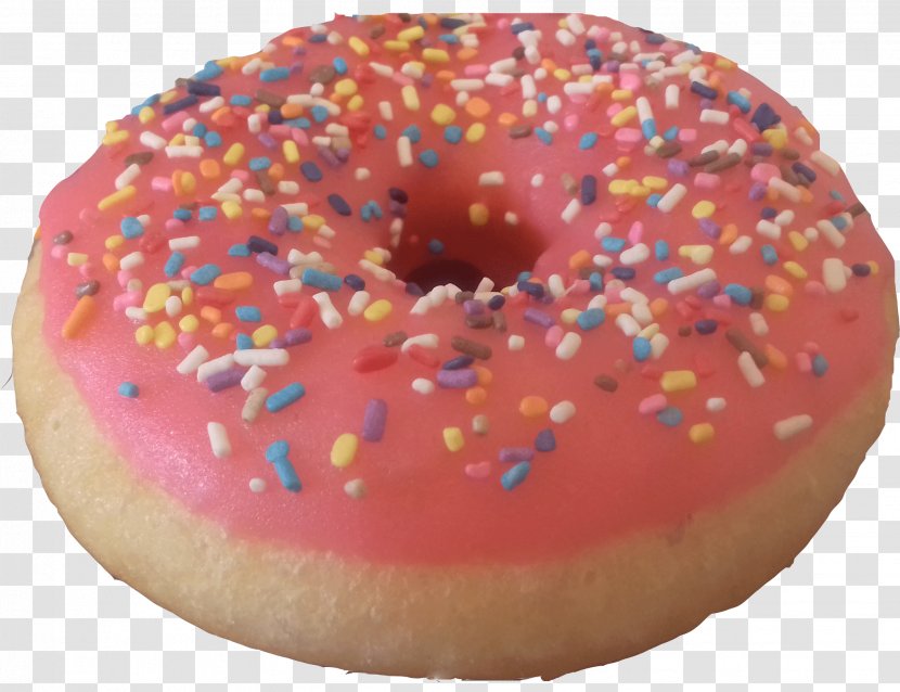 Donuts Sprinkles Glaze Pastry Dessert - Shopping Cart - Homero Transparent PNG