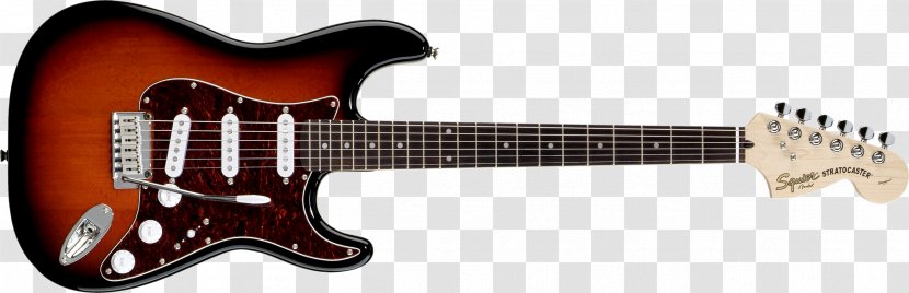 Fender Stratocaster Stevie Ray Vaughan Sunburst Musical Instruments Corporation Squier - Acoustic Electric Guitar Transparent PNG
