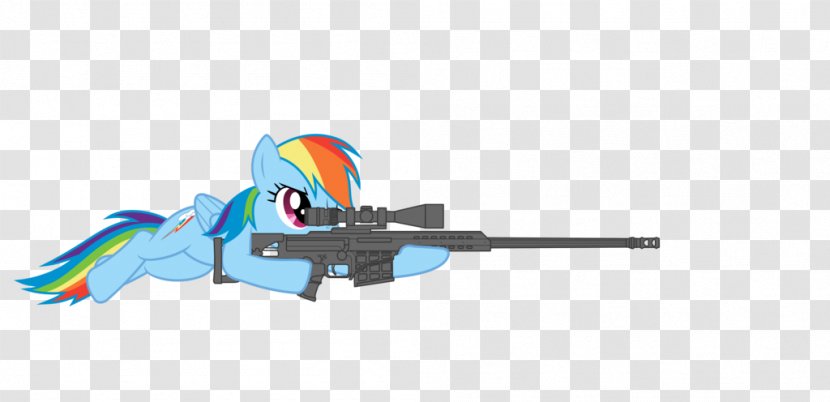 Rainbow Dash Gun Barrett Firearms Manufacturing Weapon - Cartoon Transparent PNG