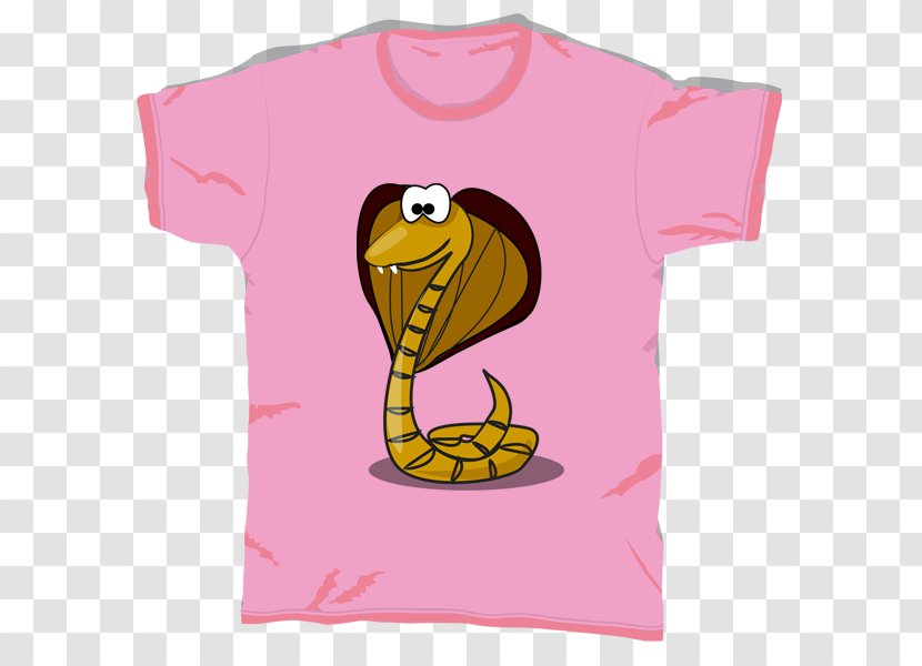 Cartoon Snake T-shirt - Sleeve Transparent PNG