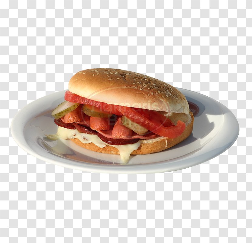 Breakfast Sandwich Cheeseburger Montreal-style Smoked Meat Ham And Cheese Kasseri - Hamburger - Sosis Transparent PNG