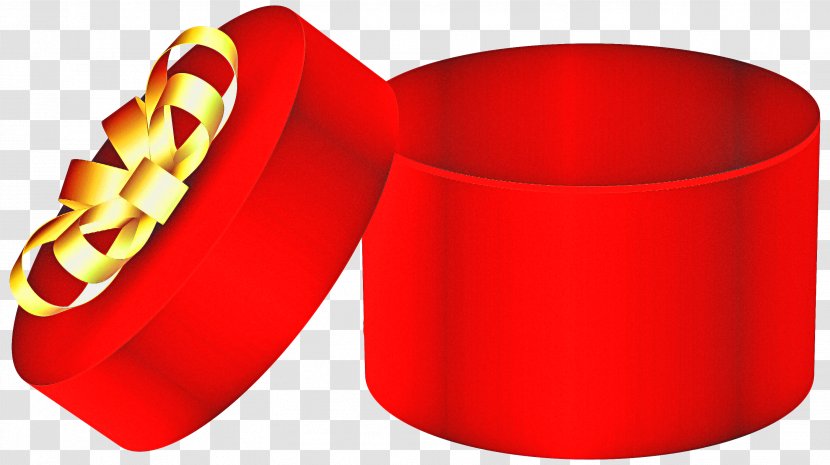 Red Christmas Ribbon - Day - Cylinder Transparent PNG