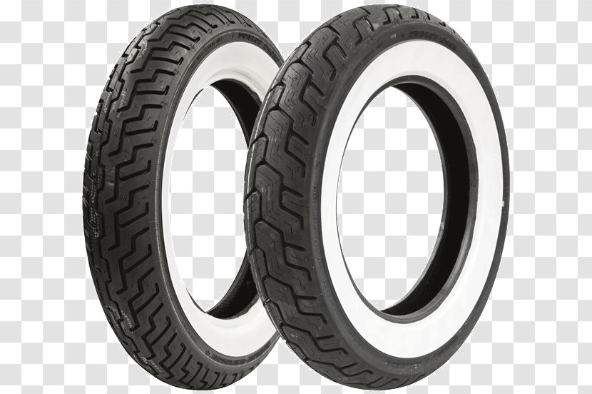 Whitewall Tire Dunlop Tyres Motorcycle Harley-Davidson - Synthetic Rubber Transparent PNG