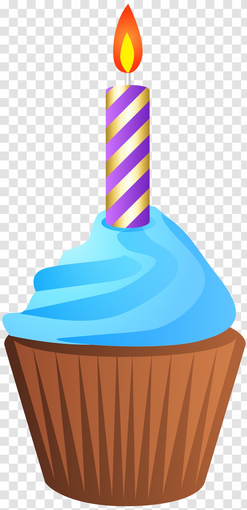 Muffin Birthday Cake Clip Art - Candle - With Transparent Image Transparent PNG