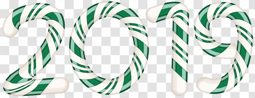 Christmas And New Year Background - Candy Cane - Green Hard Transparent PNG