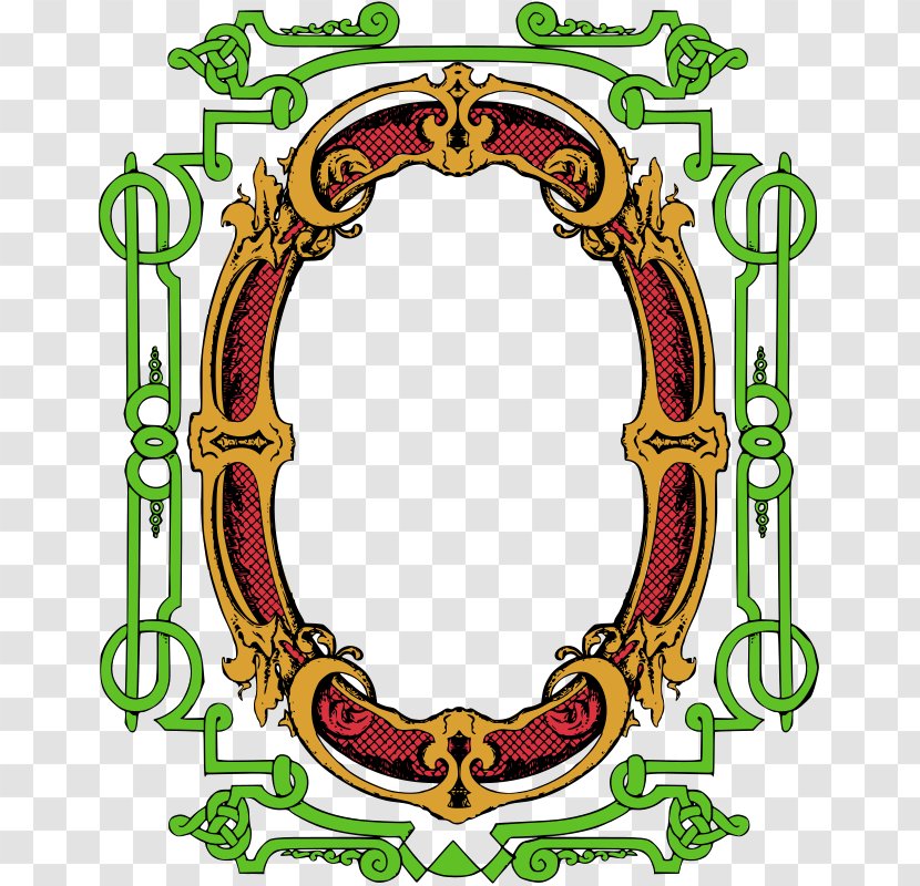 Picture Frames Color Clip Art - Oval - Ornament Transparent PNG