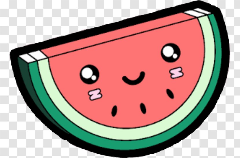 Watermelon Drawing Blog Kavaii - Cartoon - Melancia Transparent PNG