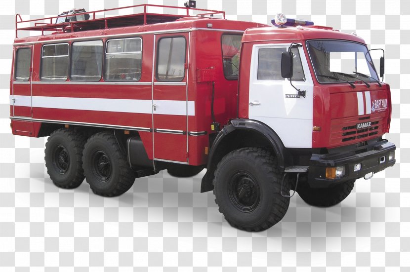 Fire Engine Car Department Kamaz Firefighter - Model Transparent PNG