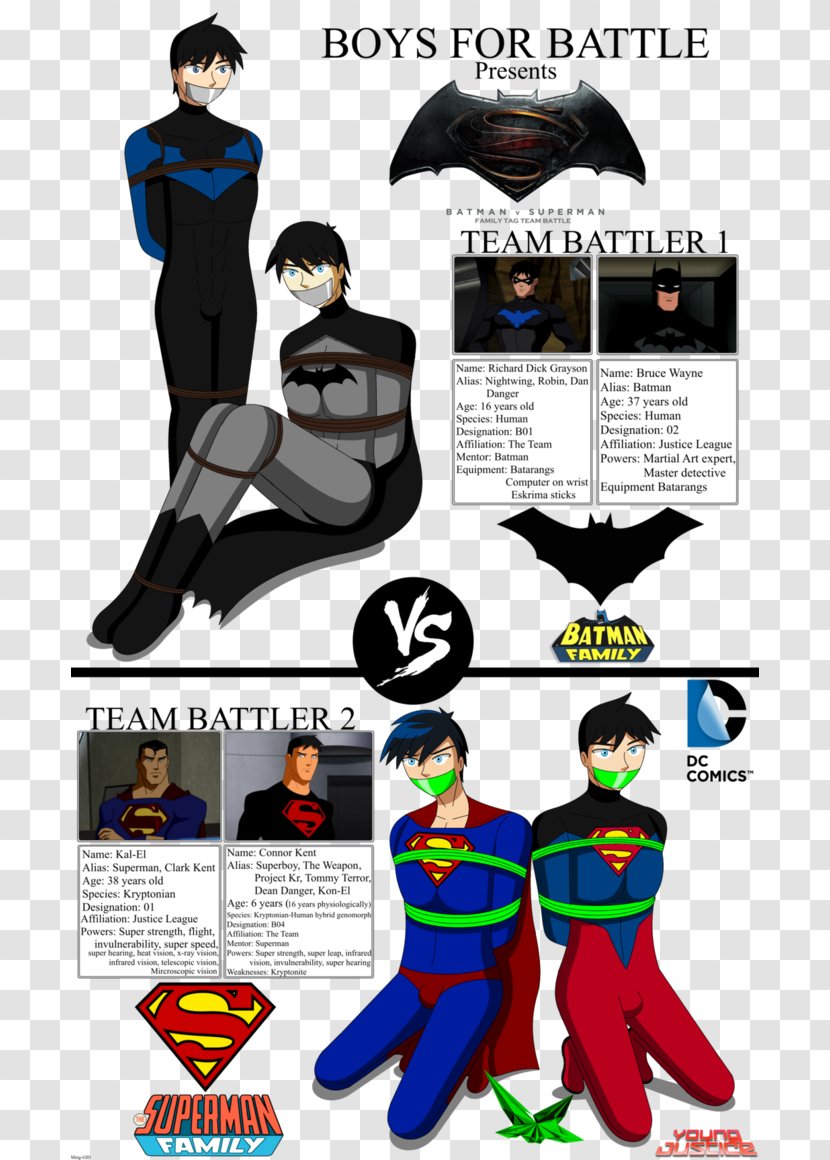 Batman Superman Dick Grayson Superboy Superhero Transparent PNG